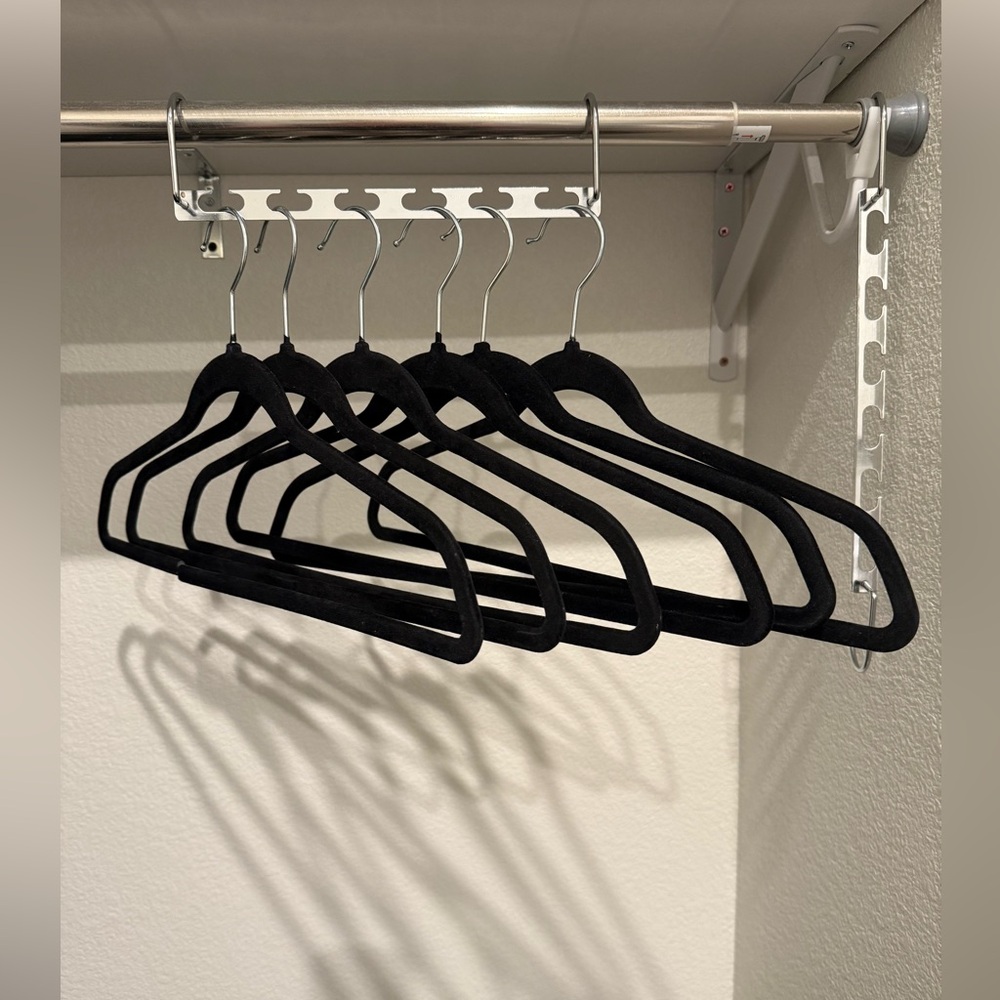(6) Pack Metal Closet Space Saving Hangers